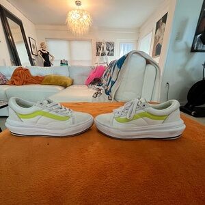 White and Yellow Sneakers